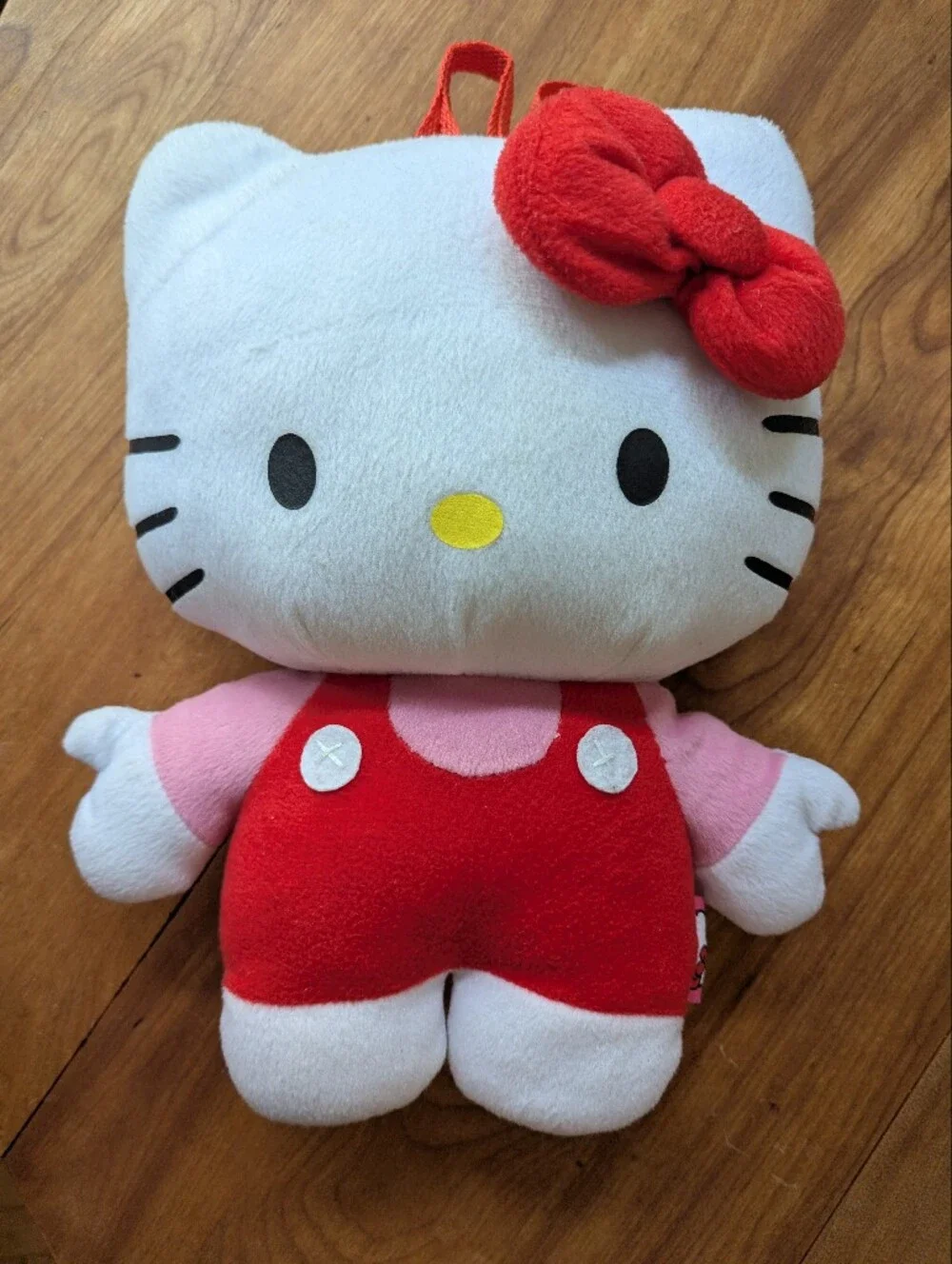 ❤️🩷Sanrio Hello Kitty Plush Backpack Purse - White, Red, Pink
